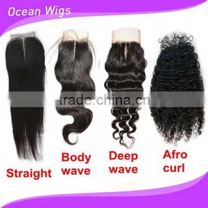 Deep Curly Free Parting Lace Closure thumbnail-3
