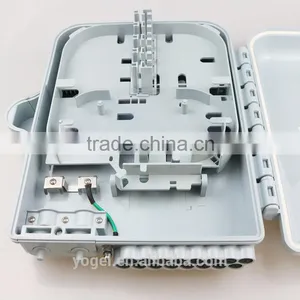 Waterproof Simplex Metal 4 / 8 / 12 / 16 / 24 / 48 Cores Fiber Optic Termination Box Plastic thumbnail-3