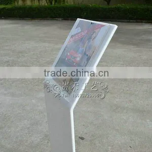 White Color Acrylic Sign Holder, Sign Stand, White Color Acrylic thumbnail-5