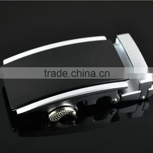 High Quality Automatic Buckle Cheap Men's Black Leather Ratchet Waist Belts thumbnail-1