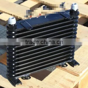 UNIVERSAL 13 ROW BLACK ALUMINUM ENGINE OIL COOLER thumbnail-1