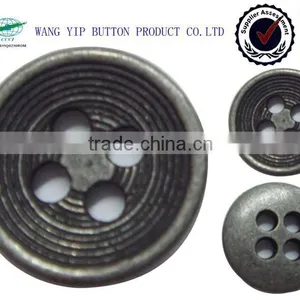 12mm 4 Holes Circle Round Button Metal Alloy thumbnail-1