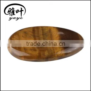 Bulk Wholesale Yellow Tiger Eye Gems Stones Worry Stones for Body Therapy thumbnail-2