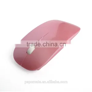 Ultra Thin Pink Wireless Optical Mouse Pink Laptop PC Mac Linux Ship From China thumbnail-4