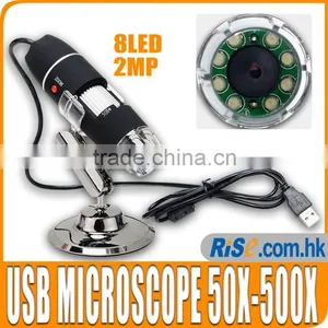 50x - 500x 2MP USB Digital Microscope Endoscope Video Camera Magnifier W/Driver thumbnail-1