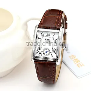 Best Selling EYKI Brand Wrist Watch Couple High Grade Leather Hand Clock Unisex thumbnail-2