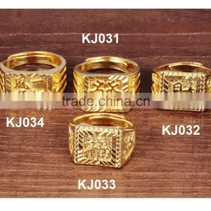 2016 Chinese Culture Big Ring Designs for Men 24k Gold Ring for Souvenirs Quality Choice thumbnail-5
