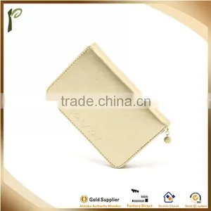Popwide Hot Fashion PU High Quality Gold Color Beautycase With Mirror thumbnail-3