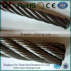Factory Supply 8x7+1x19 Ungalvanized Steel Wire Rope thumbnail-3