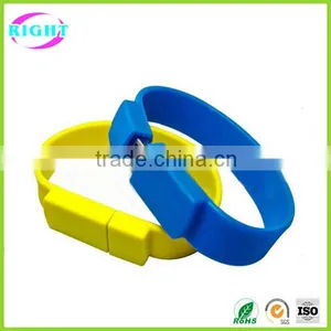 Promotional Gift Cheap Silicon Wristband Bulk 1gb USB Flash Drive thumbnail-2