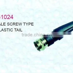 Screw Type F Connector With Plastic Tail thumbnail-1