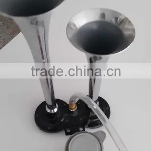 Chrome 2,3 Pipes Music Air Horn ,Three Round Horn thumbnail-3