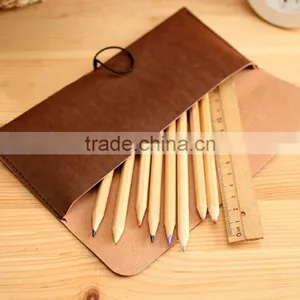 2016 Retrostyle Leather Pencil Case With Flap Cover thumbnail-5