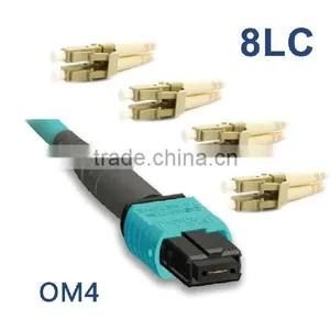 MTP OM4 LSZH MPO 8 Core Fiber Optic Cable-manufacturer Selling Directly 40G thumbnail-1