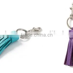 Fashion Jewelry Gift Classic Leather Tassel Key Chain Metal Keyring Women Handbag Accessory thumbnail-4