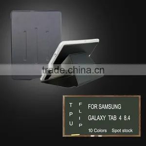 Tablet Case Leather Wallet Design Tablet Case for Samsung Galaxy Tab 4 8.4 Inch T330 thumbnail-1