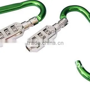 Hot Sale Mini Cheap Aluminum Colorful Cute School Kids Super Portable Pocket Lock Carabiner for Promotion thumbnail-1