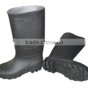 Black Pvc Rain Boots Without Steel Toe,wellington Boots,rain Shoes thumbnail-1
