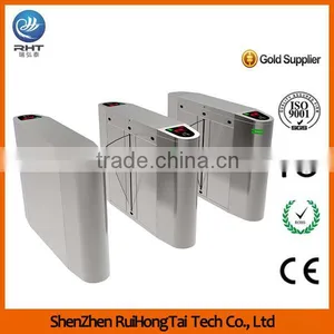 Automatic Access Control Pedestrian Flap Barrier Gate for Top Buildings thumbnail-1