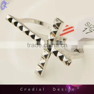 2013 Cheap Wholesale Hot Sale Cross Design Metal Fashion Ring For Women Fashion Accessoies thumbnail-1