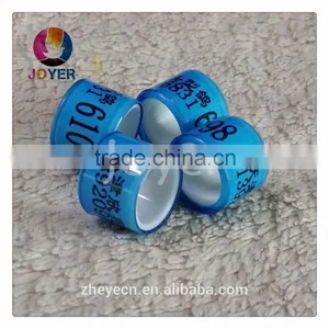 Beautiful Plastic Transparent Full Plastic Bands Cheapest Custom With Name Phone Photo Pigeon Ring thumbnail-1