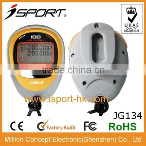 Waterproof Three Lines Display 30-500 Laps Memory Large Stopwatch Timer thumbnail-1