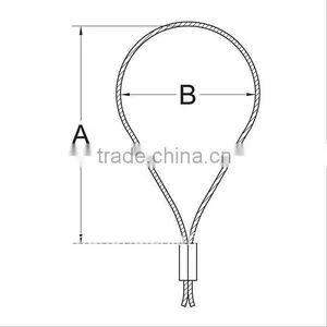 Professional Design All Kinds of Size Spliced Steel Wire Rope Sling thumbnail-1