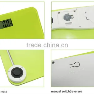 High Precision Korea Hot Sell Digital Bathroom Scale Model With Candy Color Glass Platform for Human Body Weighing Scale thumbnail-2