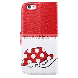 Patent Design Bowknot Button Wallet Leather Case For IPhone 5/5s thumbnail-5