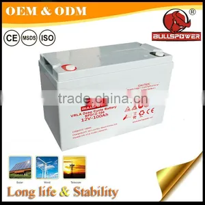12 Years Float Life Renewable Energy Agm 12 Volt Deep Cycle Battery thumbnail-1