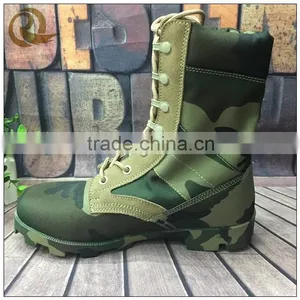 Hot Sale Green Camouflage Oxford Fabric Army Combat Tactical Boots thumbnail-3