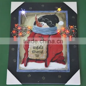 Christmas New Designs Canvas Painting With LED Light,led Canvas Painting thumbnail-1