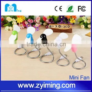Zyiming Sell Summer Popular Portable Mini Fan YM-F20 Usb Fan With Led Clock With Strong Wind thumbnail-1