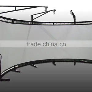 180 Degree, 2.35:1 Curved Fixed Frame Projection Screen/ Projector Screens thumbnail-1