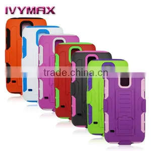 the Latest Rubber Coated Holster Combo Case for Samsung Galaxy S5 Swivel Belt Clip thumbnail-1