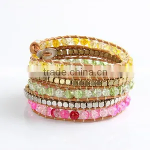 New Arrival Leather Chain Alloy Bracelet Multi-layer T Buckle Rope Woven Bracelet Fashion Men Women Jewelry Wholesale thumbnail-2