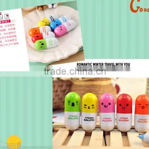 Flexible Ballpoint Pen Korean Stationery Creative Gift School Supplies Capsule Ballpoint Pen thumbnail-4