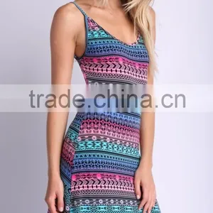 2015 Spaghetti Strap Sexy Backless Evening Dress / Sublimation Printing Long Maxi Dress thumbnail-4