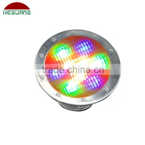 High Power Extra Brightness LED Underwater Fountain Lamp 9x3W External RGB Remote Control Stainless Steel Shell Clear PC Cover thumbnail-6