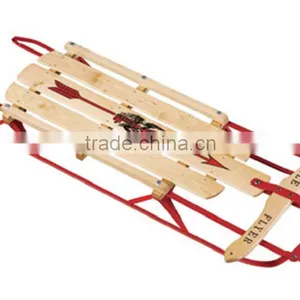 WOOD Classic Style Snow Sled for Winter Sports thumbnail-1