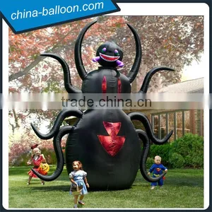 Huge Halloween Black Beetle Model/ Halloween Outdoor Animal Cartoon Model for Decoration thumbnail-1