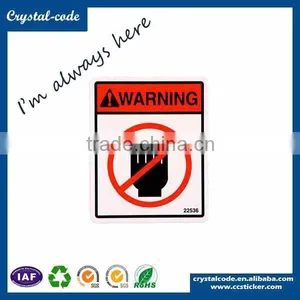 Self Adhesive Alarm Warning Sticker Label thumbnail-2