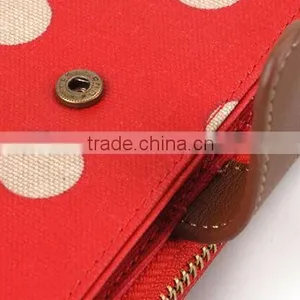 Fashion Canvas Zippered Clutch Wallet For Girls thumbnail-6
