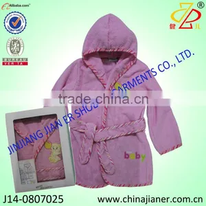 New Arrival Gift Box Packing Embroidery Animal Wholesale Baby Bathrobe thumbnail-1
