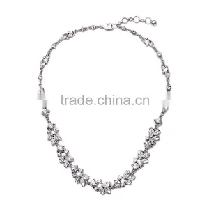 Cheap Wholesale Jewelry 2016 Latest Design Wedding Necklace Crystal Pendant Necklace thumbnail-1