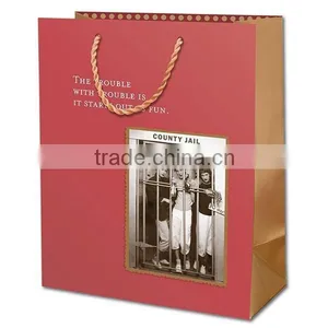 Custom Printed Coated Paper Shopping Bags With Logo thumbnail-1