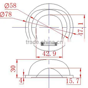 78mm LED Glass Lens KC78-1 thumbnail-3