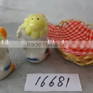 Ceramic Duck Salt and Pepper Shaker With Basket thumbnail-4