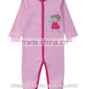 China Factory Unisex 100% Cotton Spring and Autumn Long Sleeve Baby Romper thumbnail-2