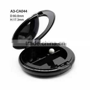 Round Compact Powder Container With Mirror thumbnail-3